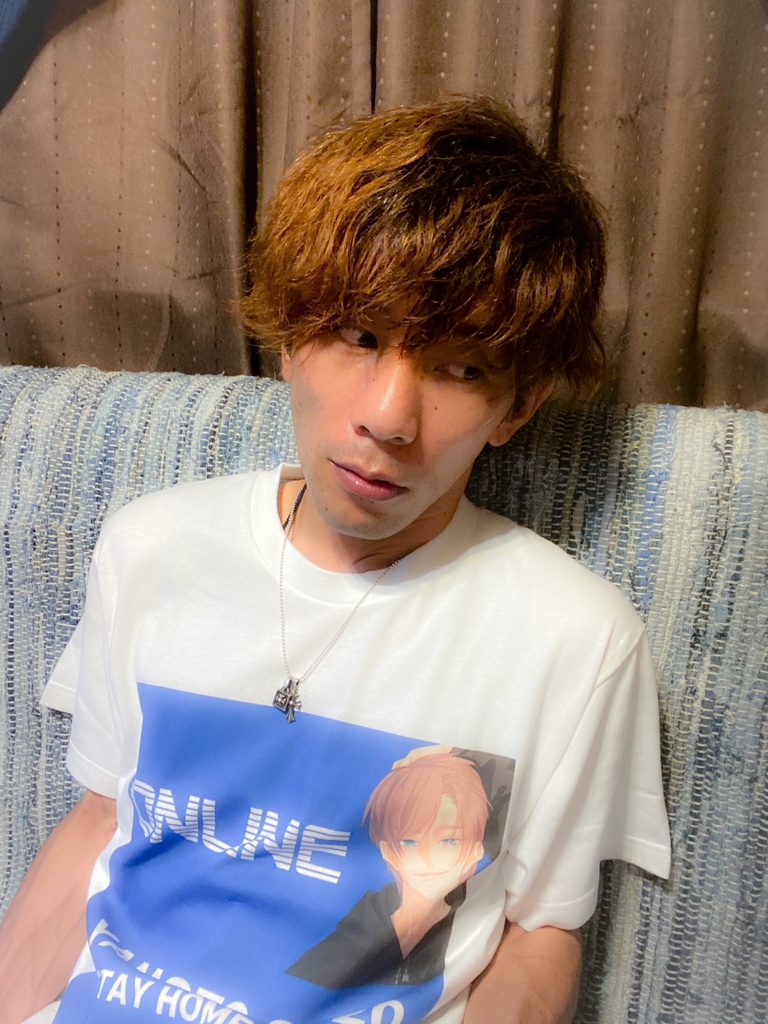 YAMOTO 2020 「STAY HOME LIVE」Tシャツ 白×青