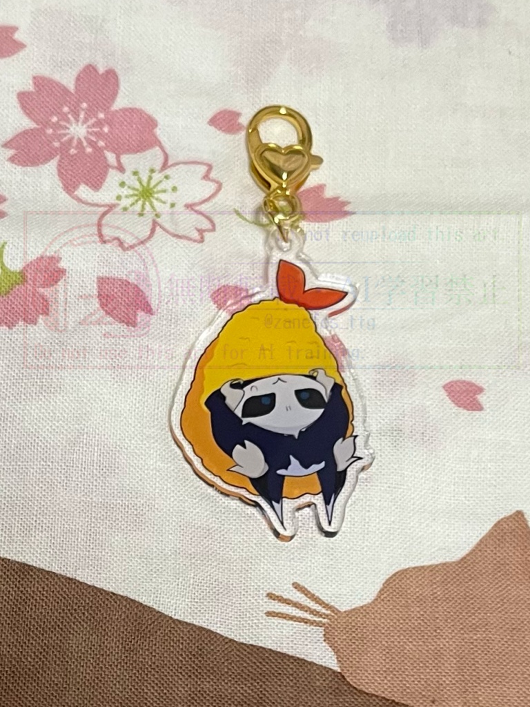 エビフライミニイタカチャンアクリルキーホルダー - Zannen