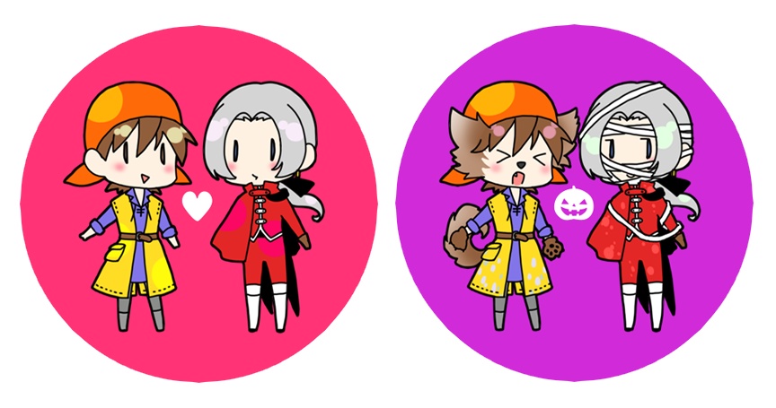 ハロウィンしゅくく缶バッチ