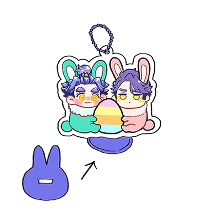 イースターコラボのばぶじゅアクスタ