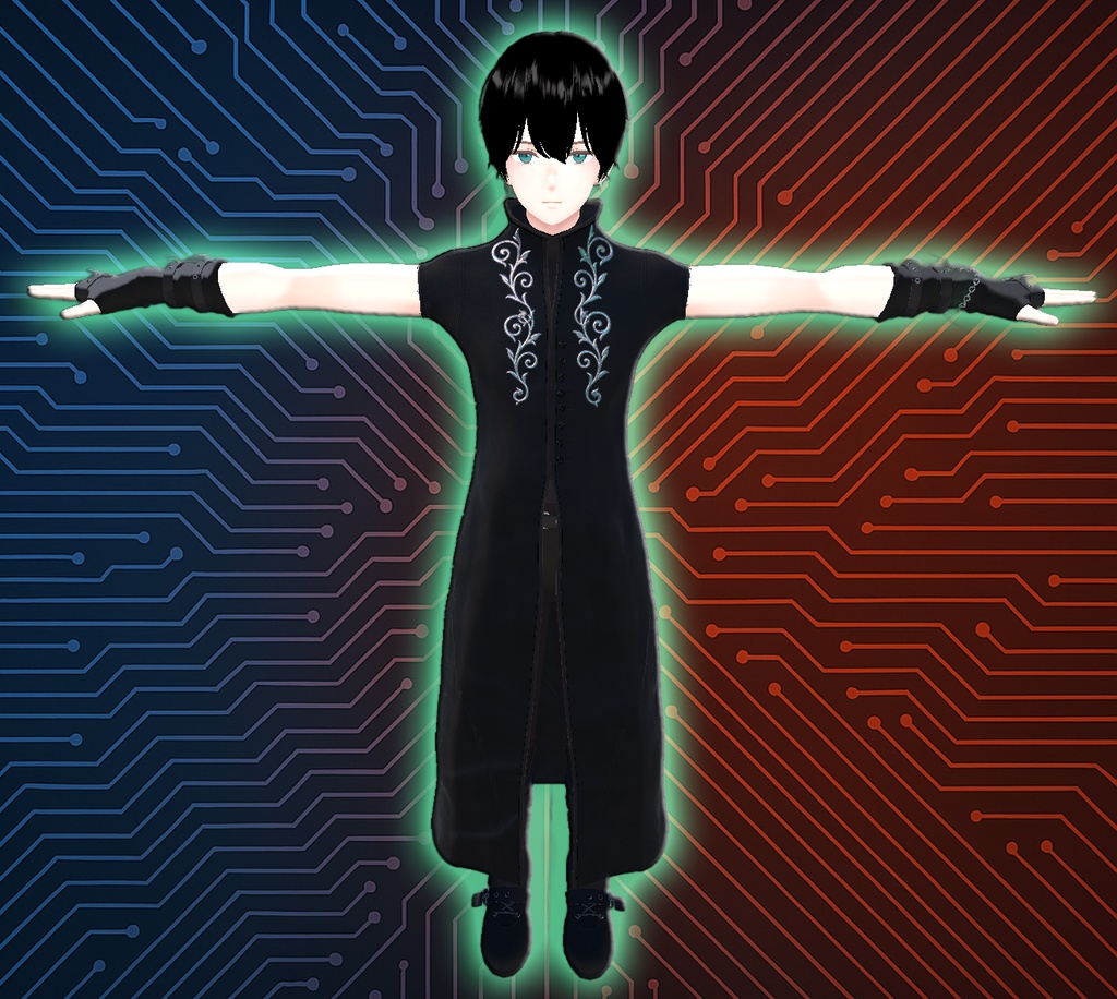 Semi-Gothic Coat for Avatars