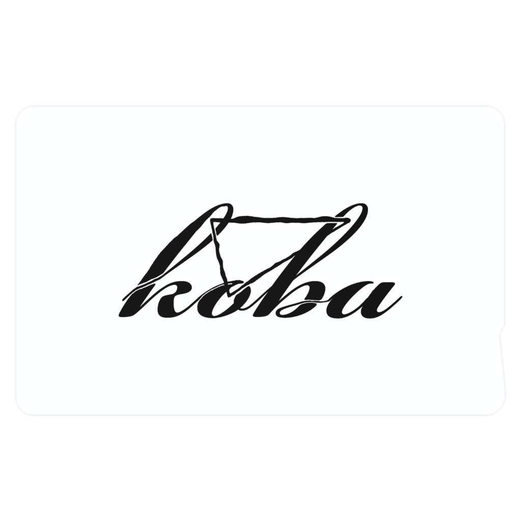 KOBAロゴICカードステッカー