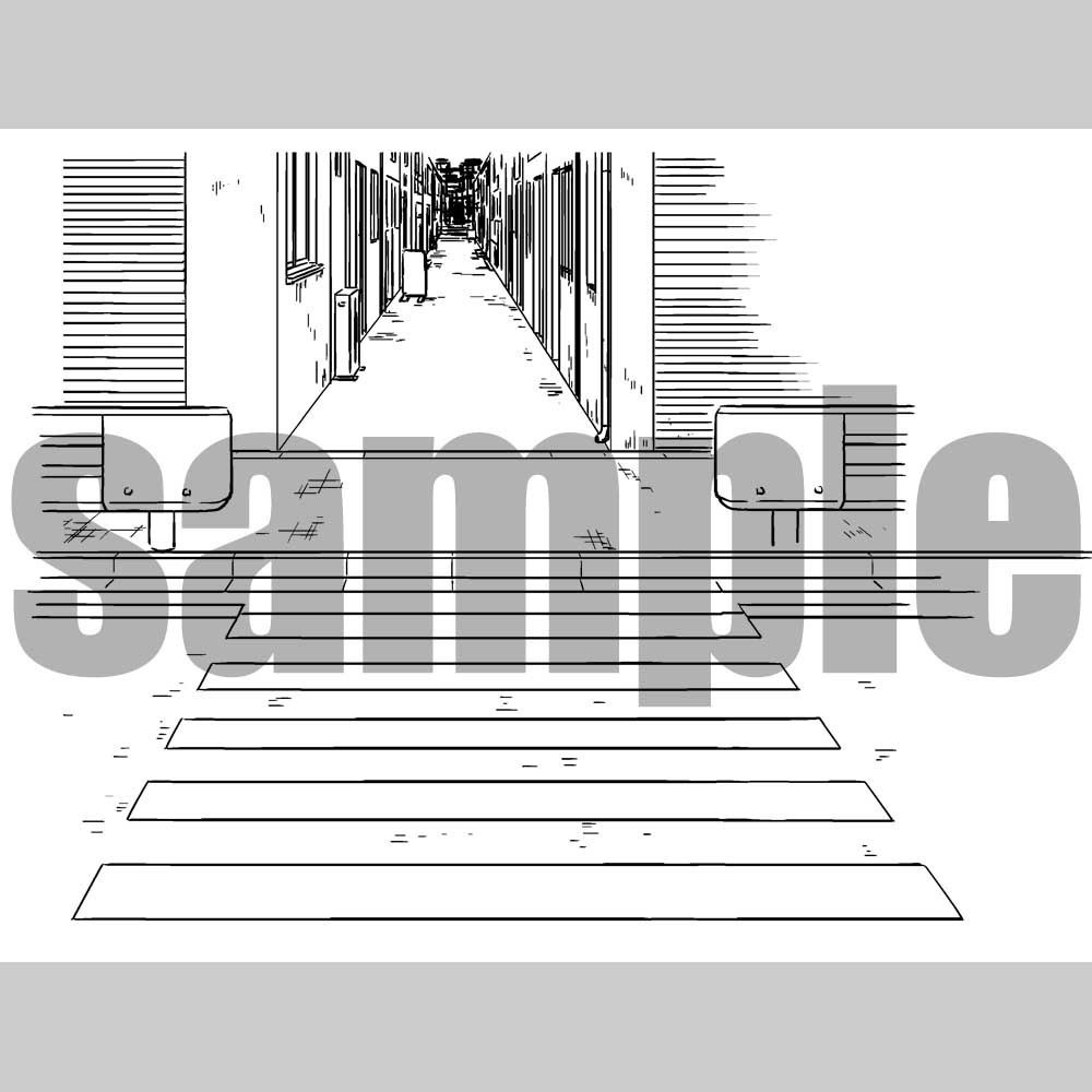 駅前01 漫画背景007