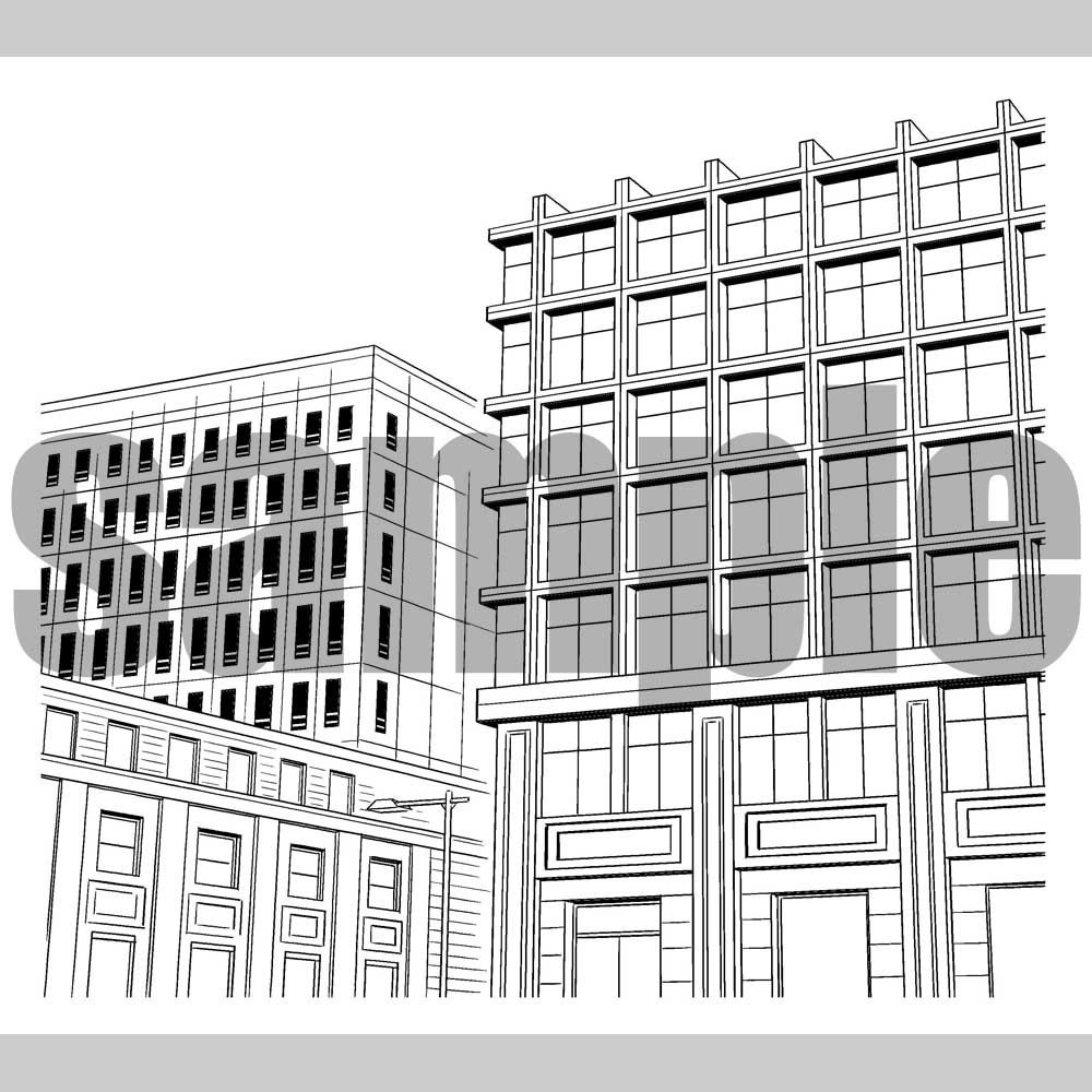 ビル02 漫画背景010