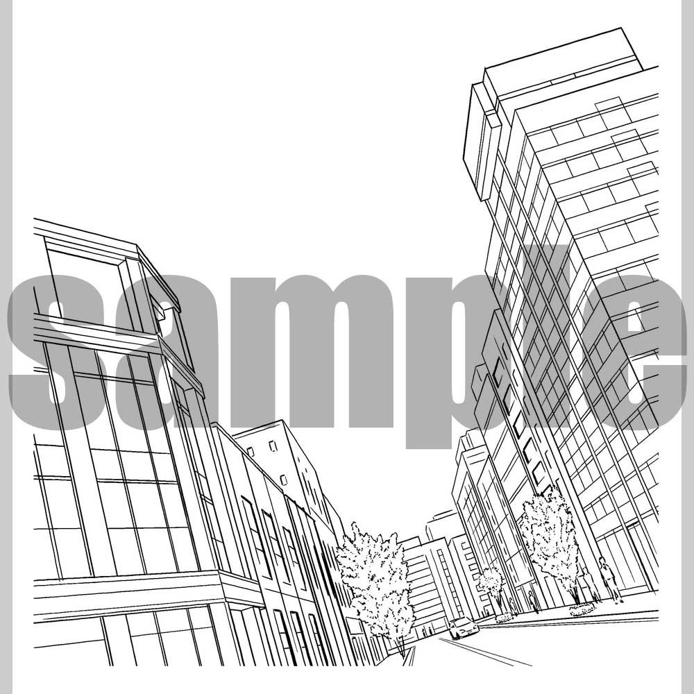 ビル02 漫画背景010