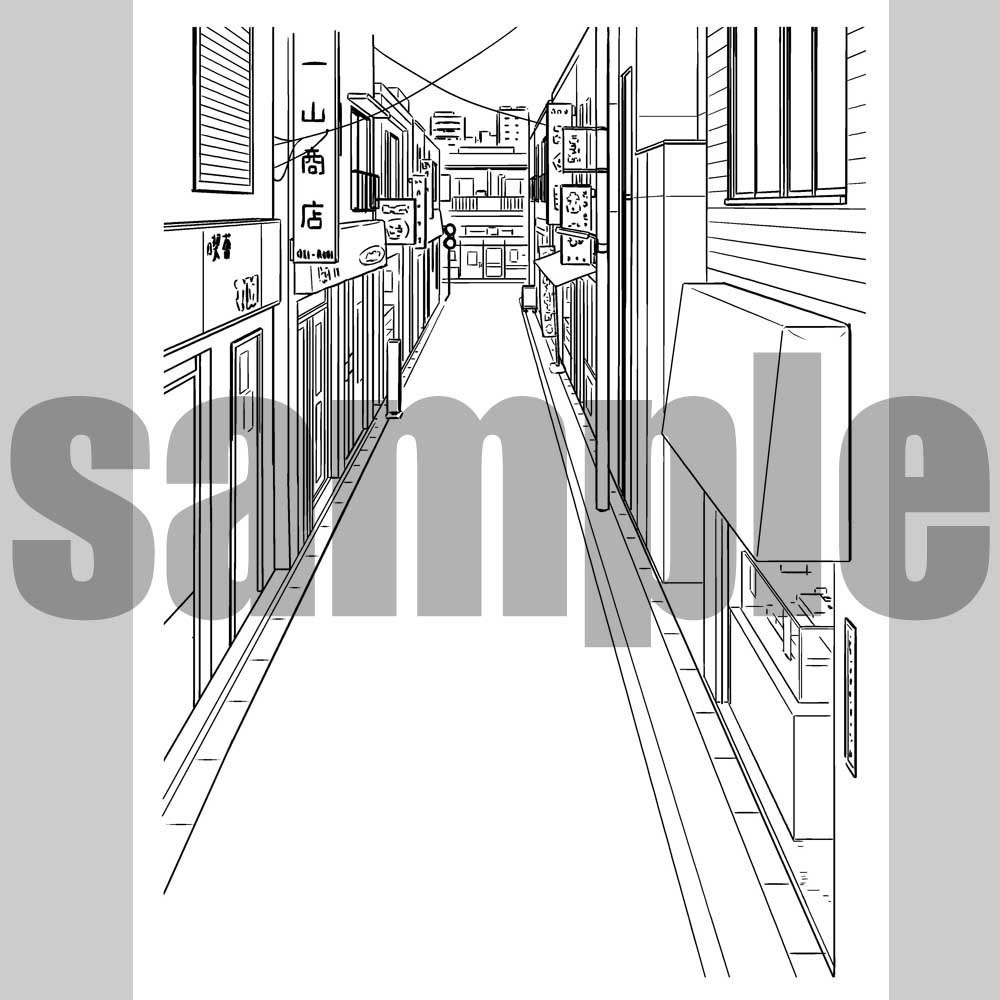 町並み02 漫画背景011