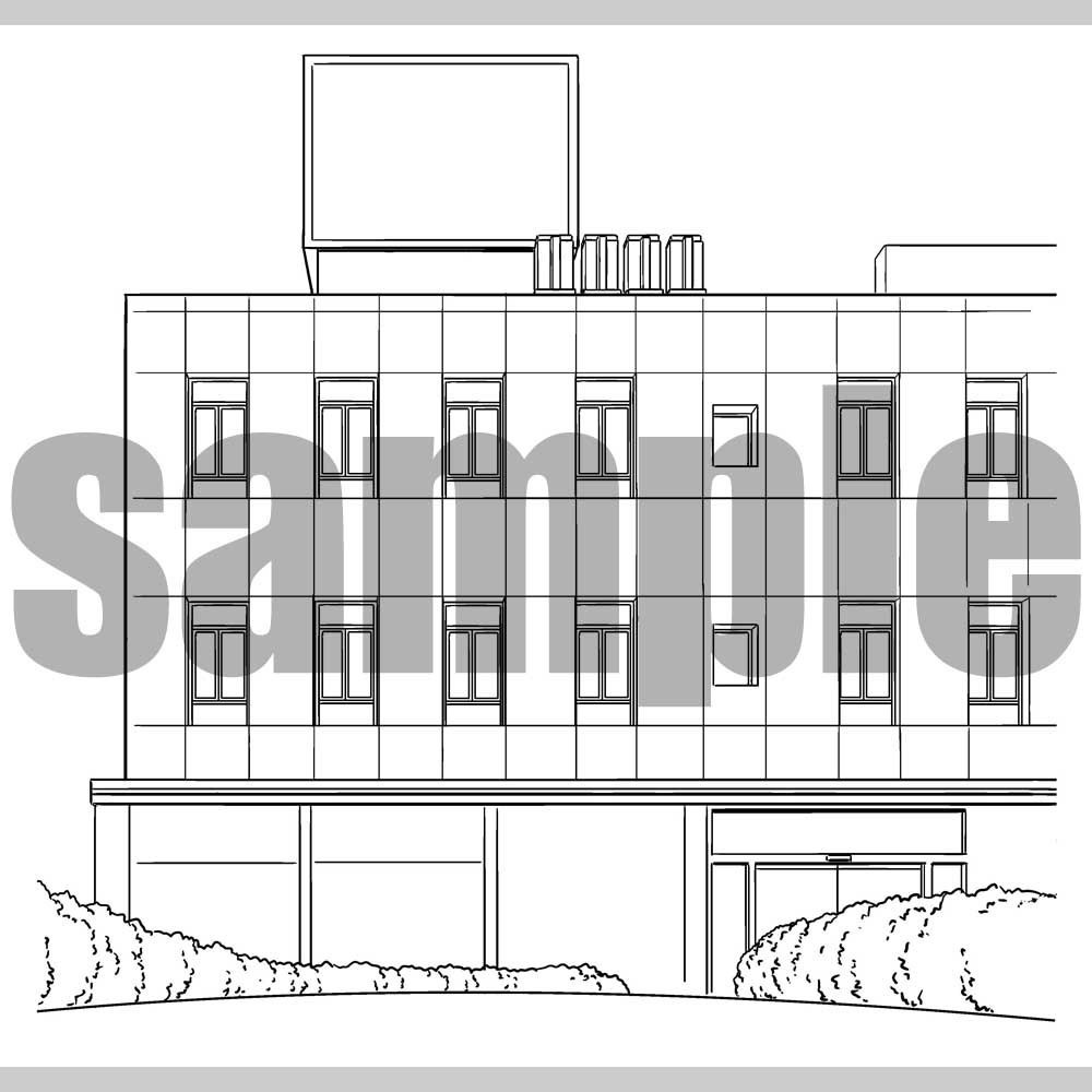 町並み02 漫画背景011