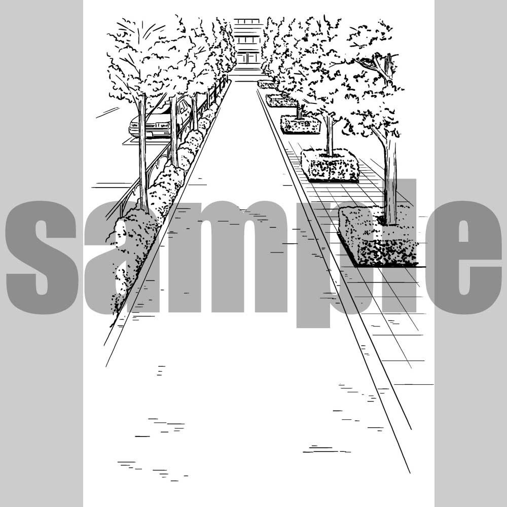 町並み02 漫画背景011