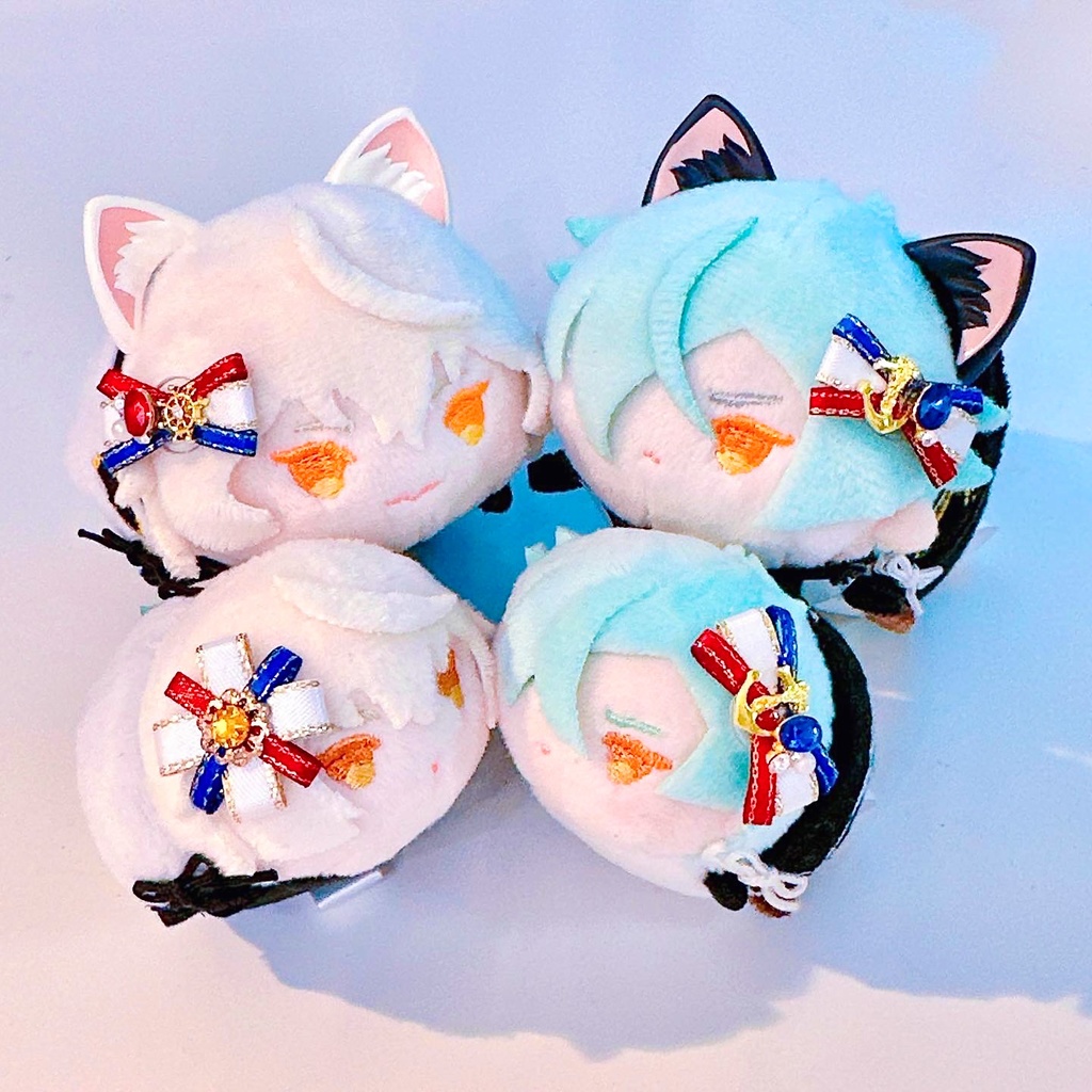 トリコロールの髪飾り