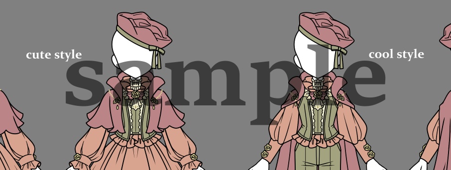 衣装デザインseason01 Old Rose