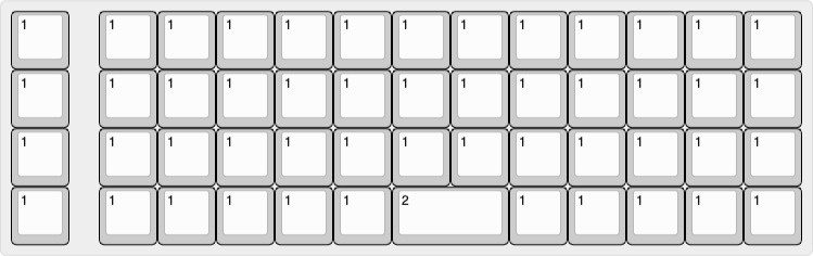 GPK60-51O Poker互換(GH60、DZ60)ケース対応キーボード