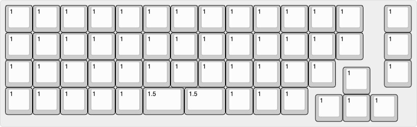 GPK60-55O V2 Poker互換(GH60、DZ60)ケース対応キーボード