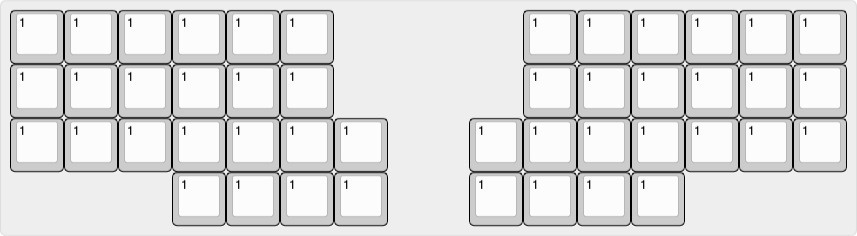 GPK60-46W Poker互換(GH60、DZ60)ケース対応キーボード