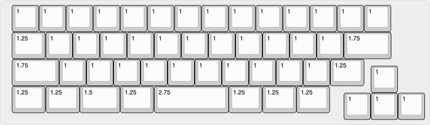 GPK60-51R Poker互換(GH60、DZ60)ケース対応キーボード