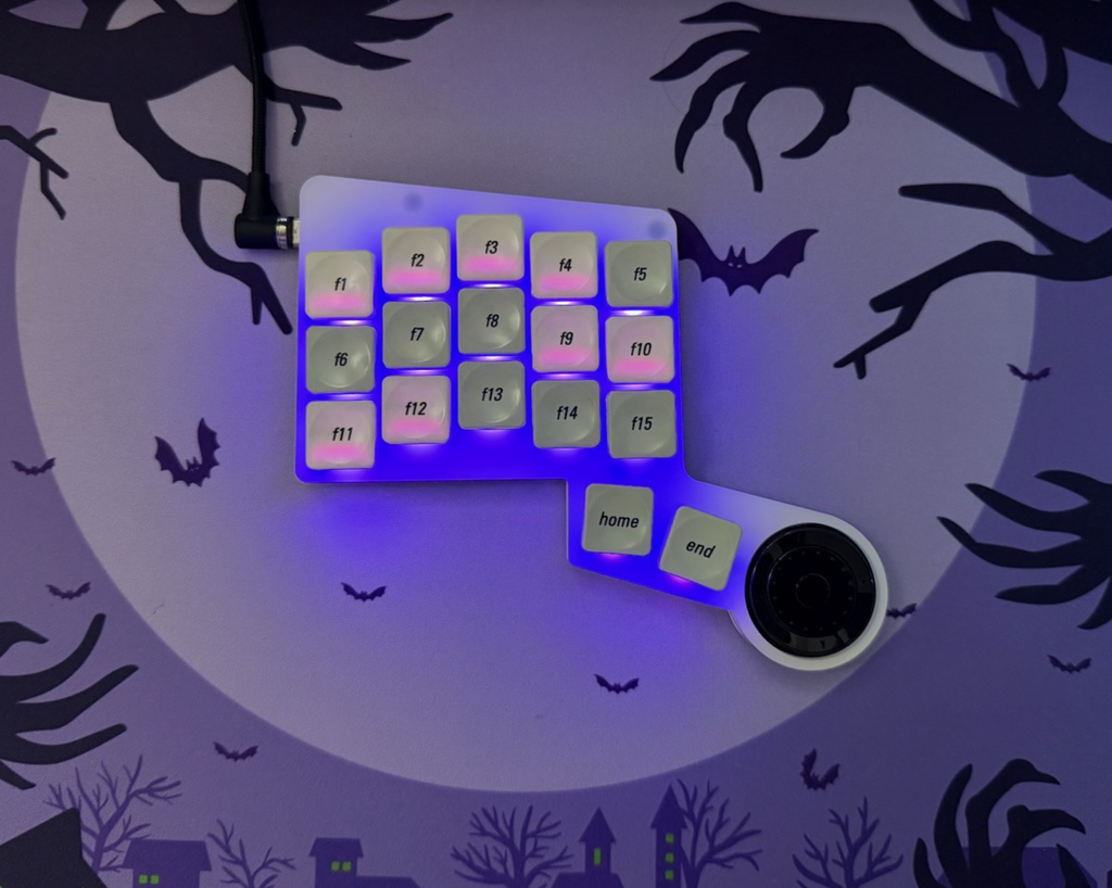 スクロールホイール搭載マクロパッド GunNum V2