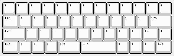 GPK60-47VC1RE Poker互換(GH60、DZ60)ケース対応キーボード