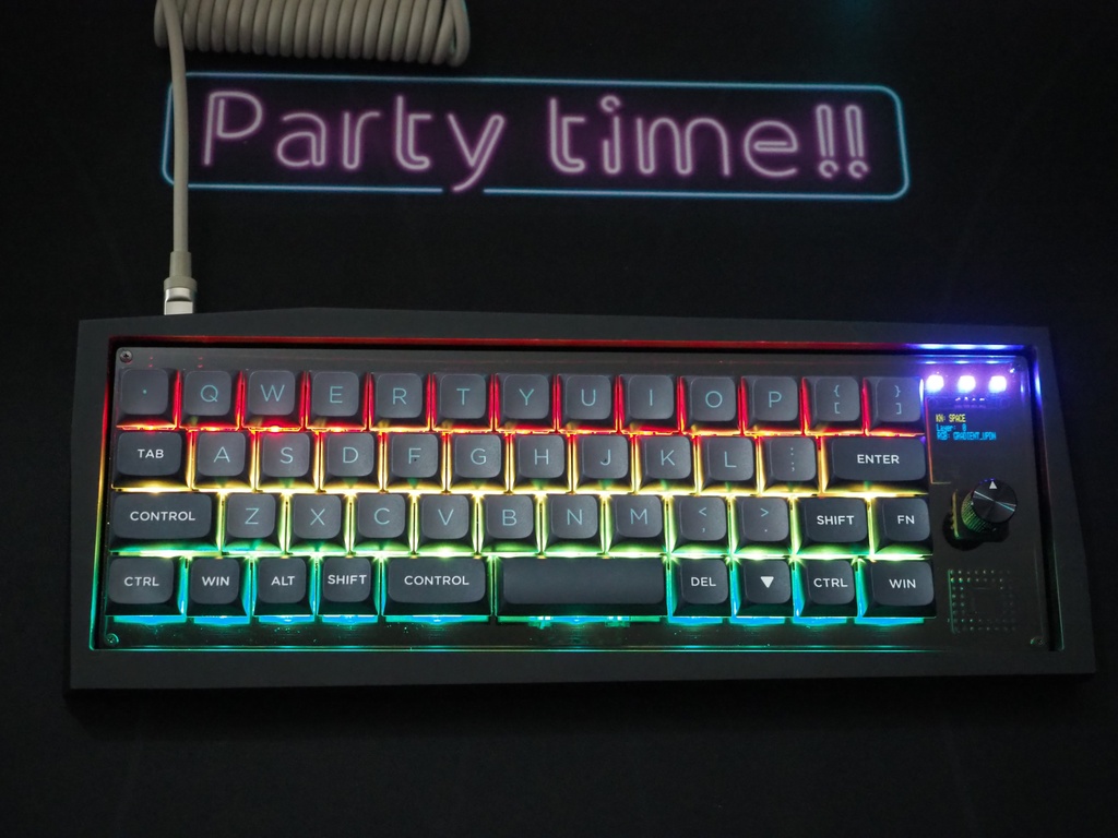 GPK60-47VC1RE Poker互換(GH60、DZ60)ケース対応キーボード