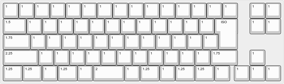 日本語配列キーボード Yamada75 Go シンプル版