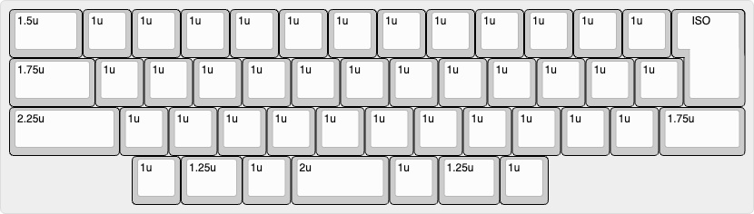 日本語配列キーボード GPK60-47RJ
