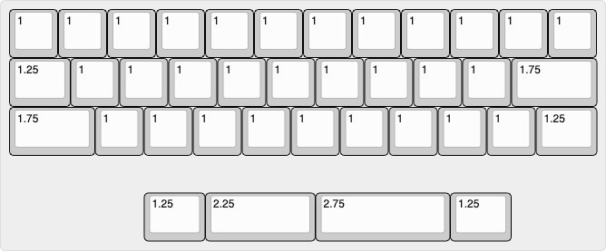 GPK60-38R1RE Poker互換(GH60、DZ60)ケース対応キーボード