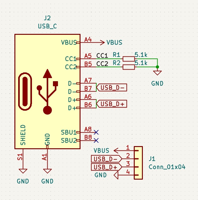 USB Type-Cコネクタ DIP化基板