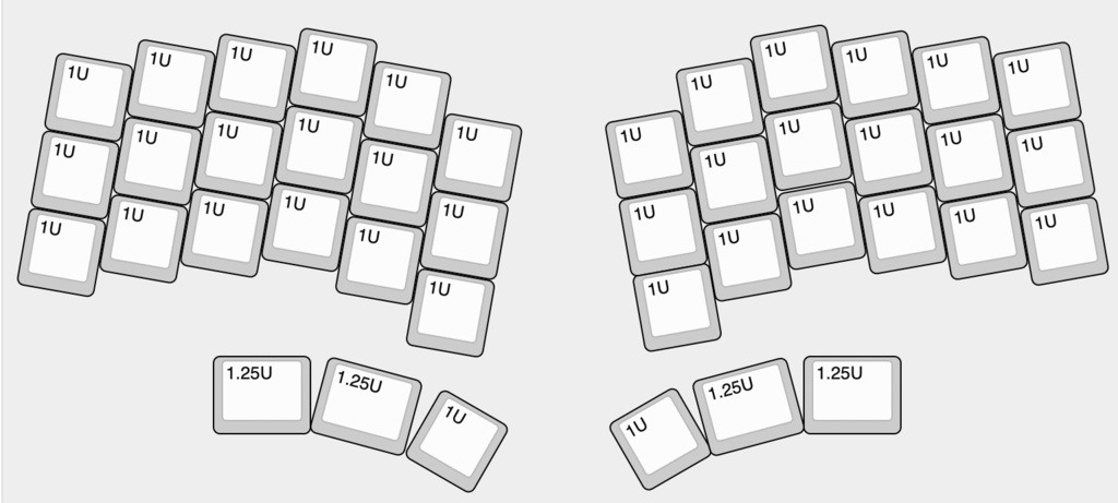 3本指ジェスチャー対応トラックパッド付き自作キーボード leneko42C