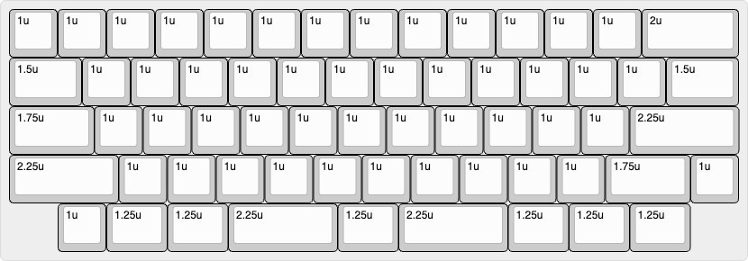 GPK60L-63R V1 60%ロープロファイルケース対応キーボード