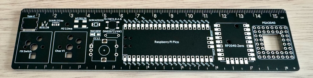 キーボード向けフットプリントサンプルプレート