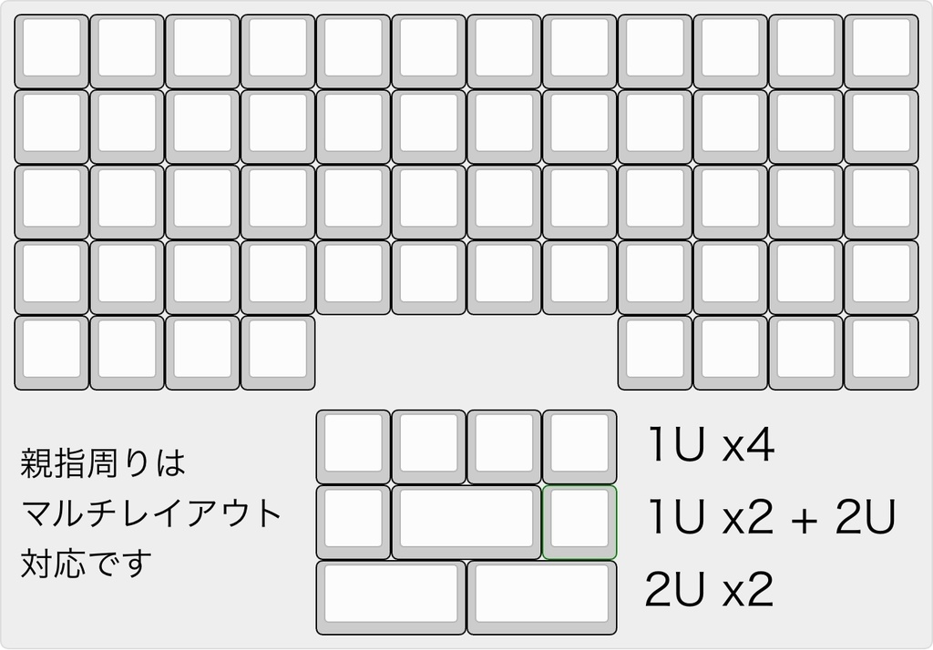 格子配列キーボード Ieneko60O