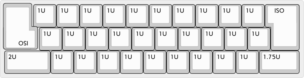 ISO EnterX2キーボード Ieneko33R