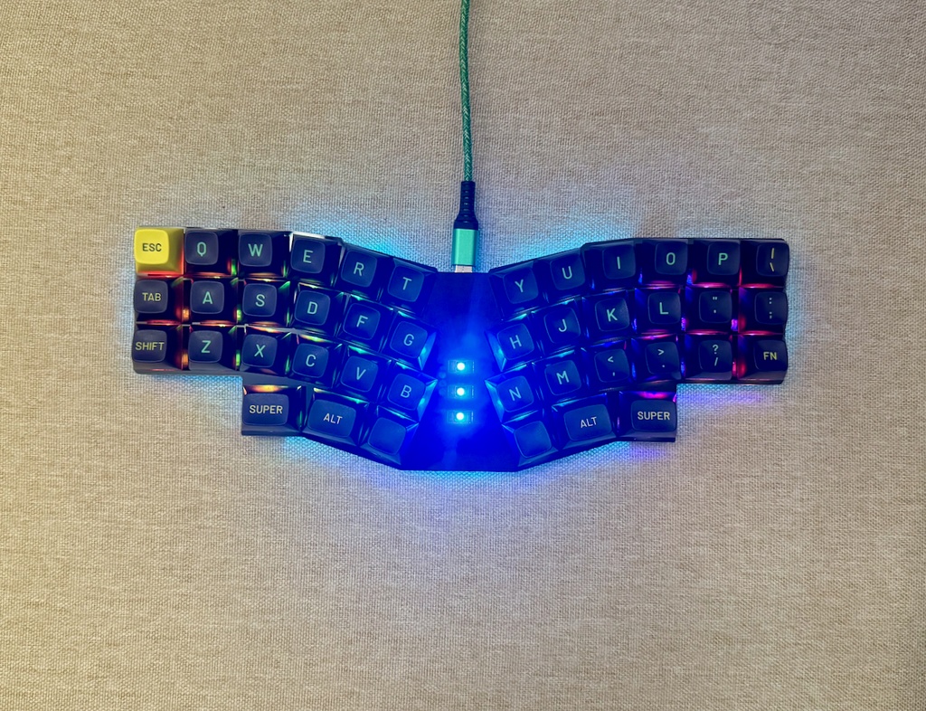 サジタリウス配列キーボード Noraneko42SGR