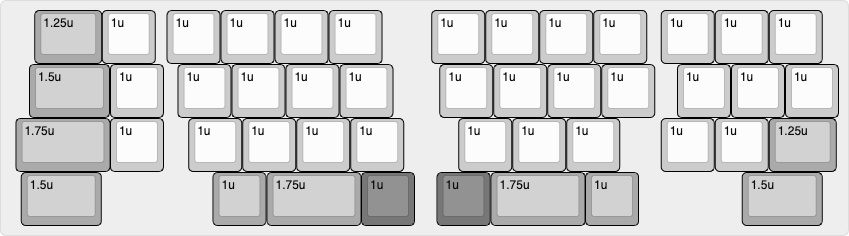 薄型40%アリス配列キーボード Oyamada Alicia(試作版)