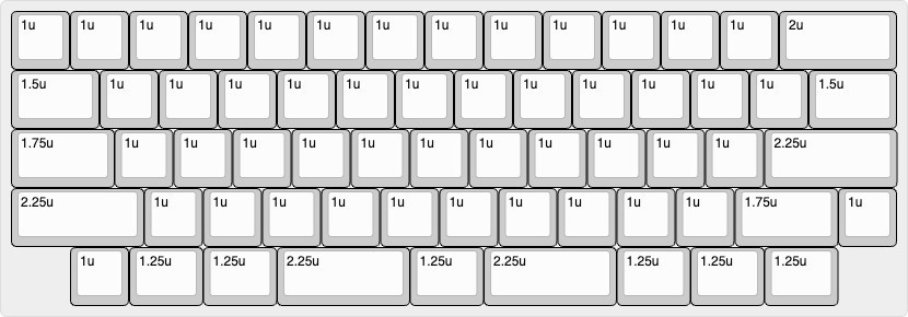 GPK60L-63R V2 60%ロープロファイルケース対応キーボード