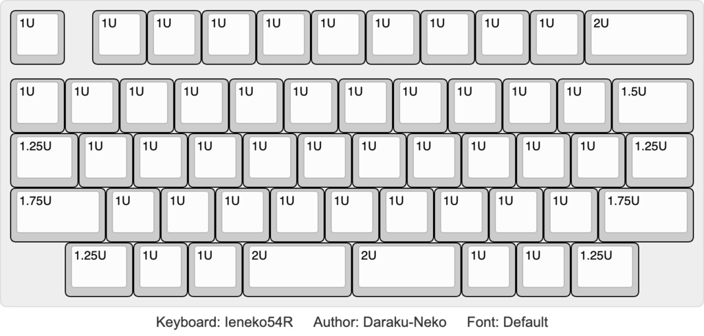 フルアルミ積層キーボード Ieneko54R