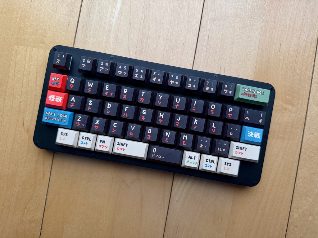 フルアルミ積層キーボード Ieneko54R