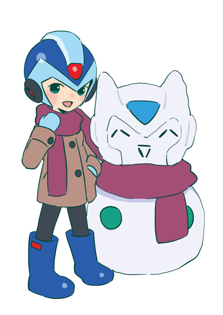 雪だるまとエックスのアクキー