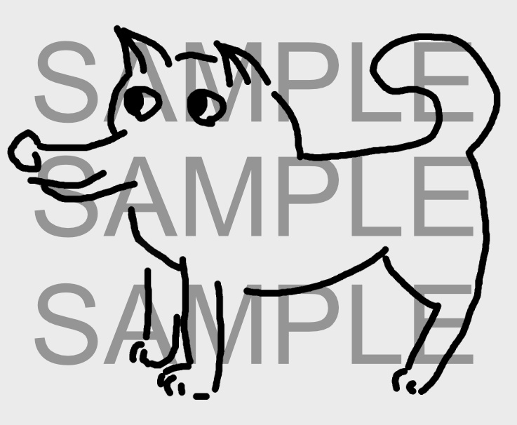 【デカール】落書きアニマルズテクスチャ