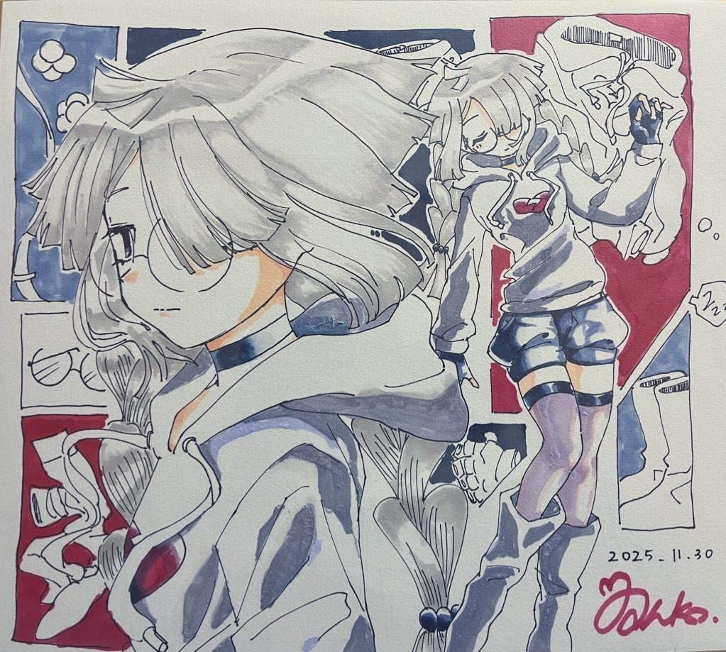 アナログ原画(一点物色紙)