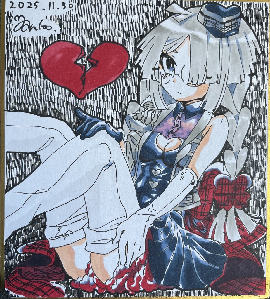 餡子概念描き下ろし原画※一点物になります