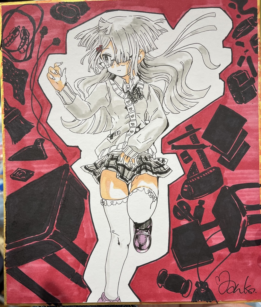  「餡子概念」学校制服原画※一点物