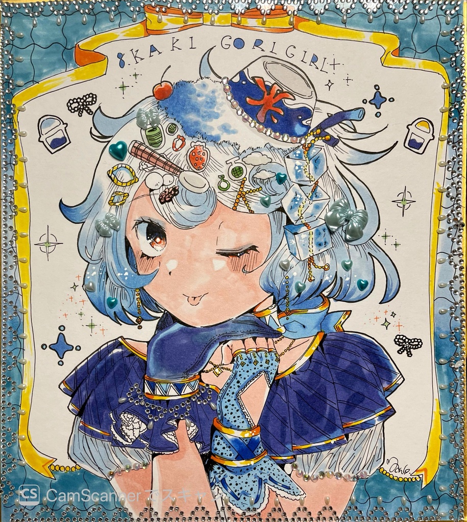 原画「かき氷少女」※一点物