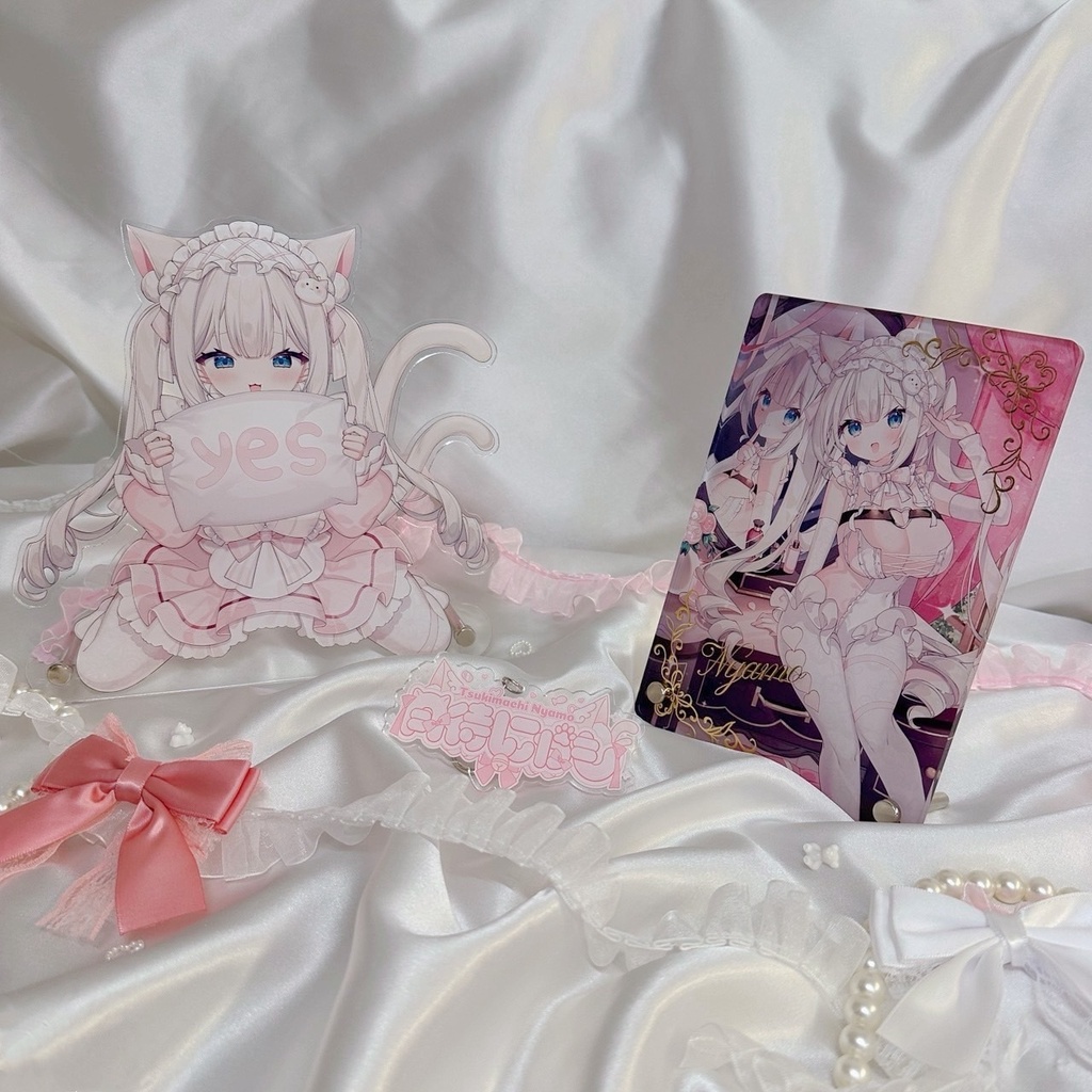 🤍🩷3周年🩷🤍月待にゃも記念グッズ