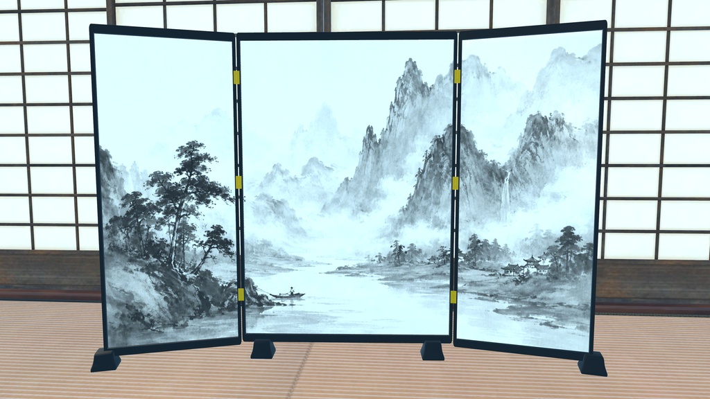 VRChatの写真が屏風になるやつ