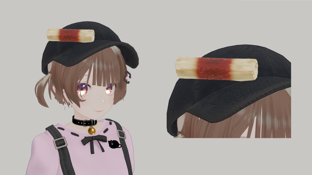 【無料】ぷにぷにチクワのヘアアクセ【booth開設記念】