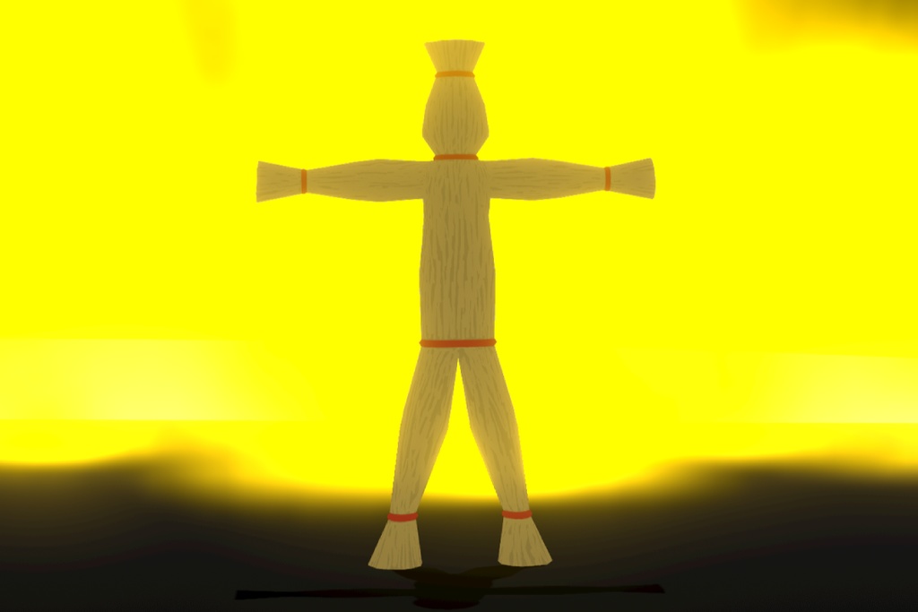 【無料】わら人間【VRMアバター】