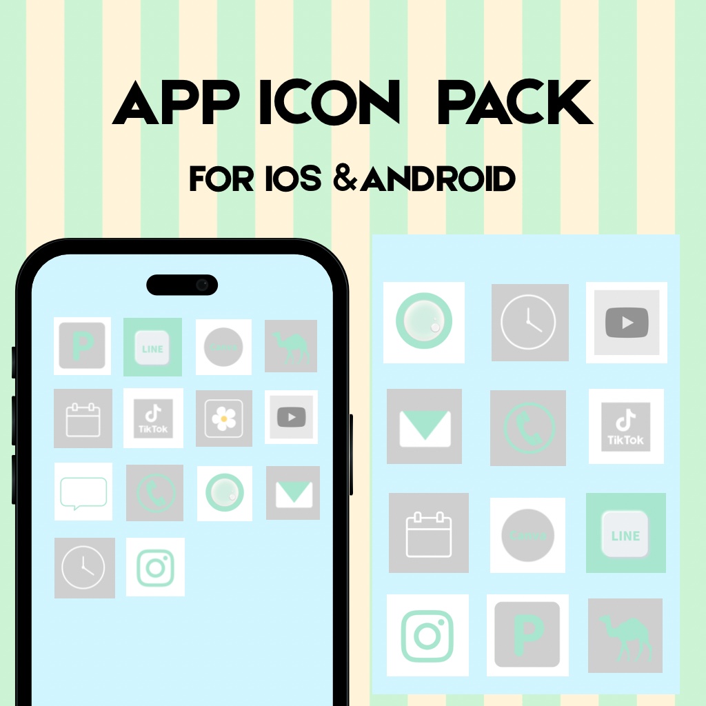 アイコンパック＆壁紙セット