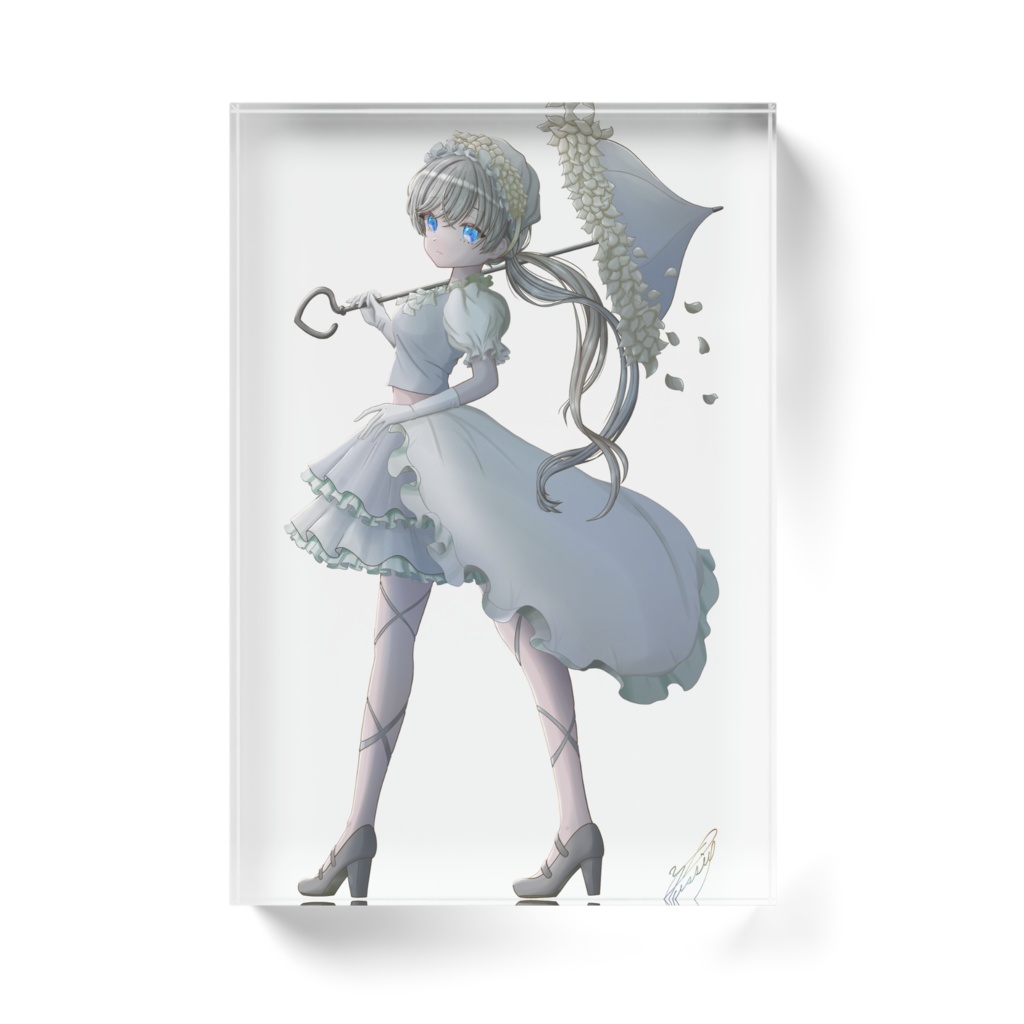 ひらひらまうアクリルブロック