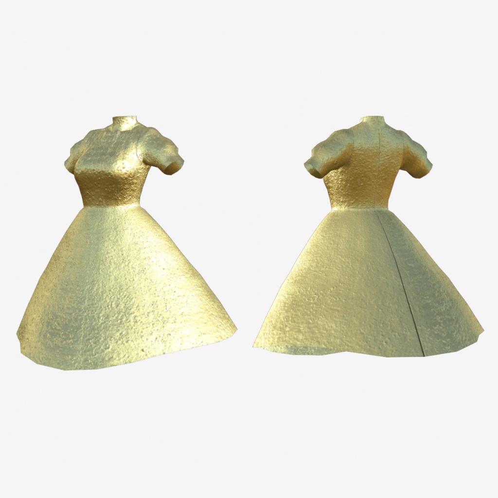 VRoid 黄金モデル 金のワンピース