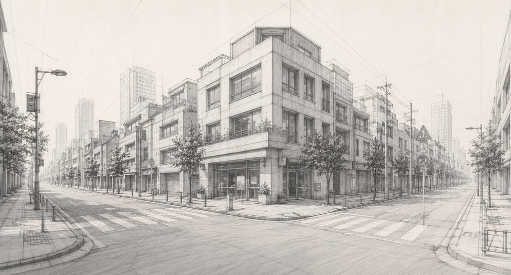 【超初心者向け】背景が描けるようになるパース入門