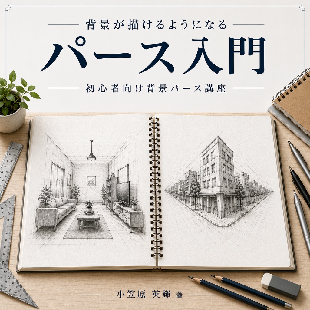 【超初心者向け】背景が描けるようになるパース入門